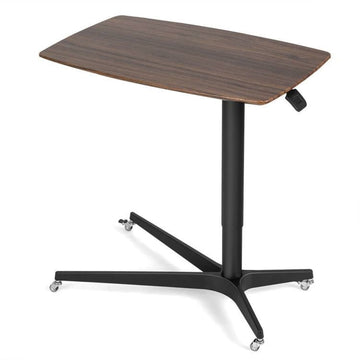 Adjustable Mobile Standing Desk with Lockable Wheels