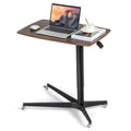 Adjustable Mobile Standing Desk Large TV Tray Table with Lockable Wheels